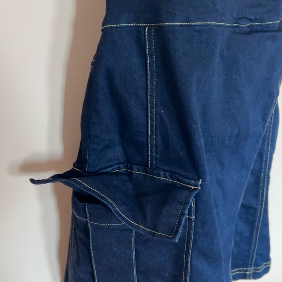 Urban Outfitters Dark Denim Halter Dress - Picture 7 of 7